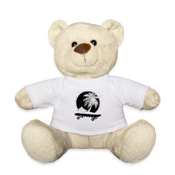 Skateboarding - Teddy Bear - white - Front
