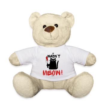 It wasn't me! - Teddy Bear - white - Front