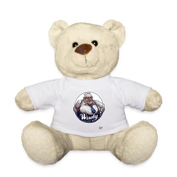 The old wise and clever man - Teddy Bear - white - Front