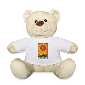Carte de tarot Carte de tarot Le soleil Le soleil - Nounours - blanc - Devant