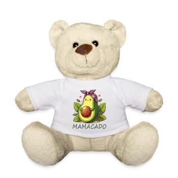 Mother's Day Avocado Lover Mamacado - Teddy Bear - white - Front