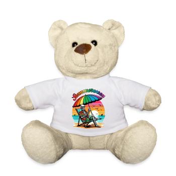 Summerween Skeleton: Chillen im Sommer - Teddy - Weiß - Vorne