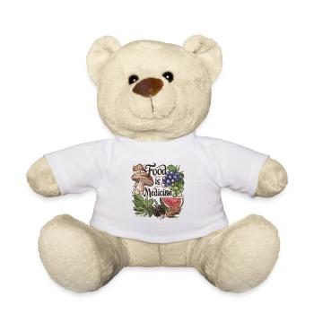 Food is Medicine Fruits and Vegetables - Teddy - Weiß - Vorne