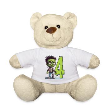Zombie effrayant – Quatre ans - Nounours - blanc - Devant