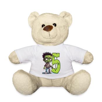 Scary Zombie – Five Years - Teddy Bear - white - Front