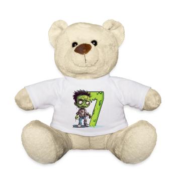 Zombie effrayant – Sept ans – - Nounours - blanc - Devant