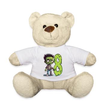 Zombie effrayant – Huit ans - Nounours - blanc - Devant