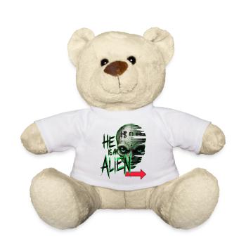 er ist ein Alien - Teddy - Weiß - Vorne