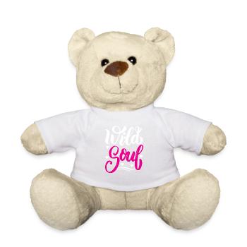 Embrace your untamed spirit with our - Teddy Bear - white - Front