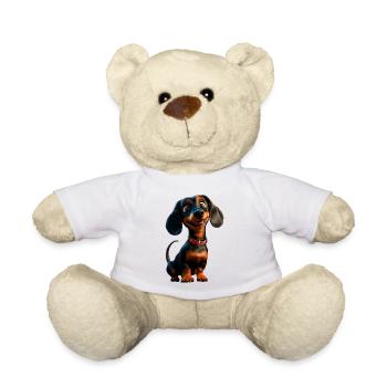Dachshund, Dachshund, Miniature Dachshund, Dachshund Club, Dachshund - Teddy Bear - white - Front