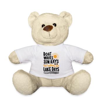Bateau, vagues, rayons de soleil, journées en mer, été, vacances - Nounours - blanc - Devant