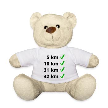 Marathon Checkliste - Teddy - Weiß - Vorne
