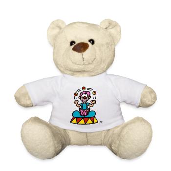 Un clown - Nounours - blanc - Devant