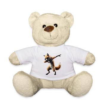 Lustiger Dabbing Fuchs Dance Tierliebhaber Dab - Teddy - Weiß - Vorne