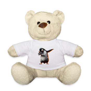 Drôle Dabbing Pingouin Dansant Amoureux des animaux Dab - Nounours - blanc - Devant