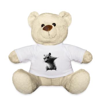 Funny Dabbing Hamster Rodent Animal Lover - Teddy Bear - white - Front