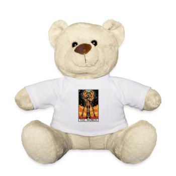 Carte de tarot Carte de tarot Le monde - Nounours - blanc - Devant