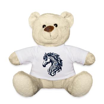 Poney Cheval - Nounours - blanc - Devant