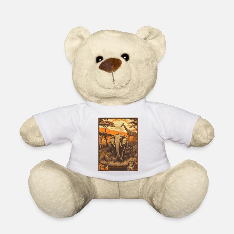 Die Tiere Afrikas - Teddy - Weiß