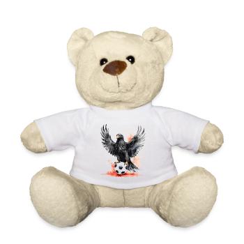 Eagle Football Colorful Austria Animal Design Print - Teddy Bear - white - Front