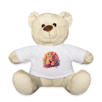 Tiger - Teddy Bear - white - Front