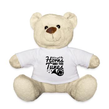 Dicton du cor français - Nounours - blanc - Devant