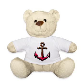 Ein Anker - Teddy - Weiß - Vorne