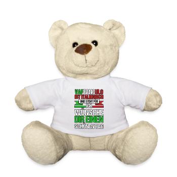 Italie Vaffanculo italien - Nounours - blanc - Devant