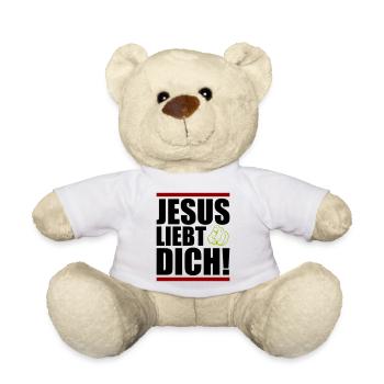 Jésus t’aime - Nounours - blanc - Devant
