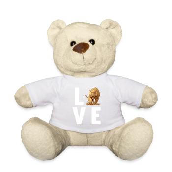 Saber-Toothed Tiger Sabertooth Tiger - Teddy Bear - white - Front