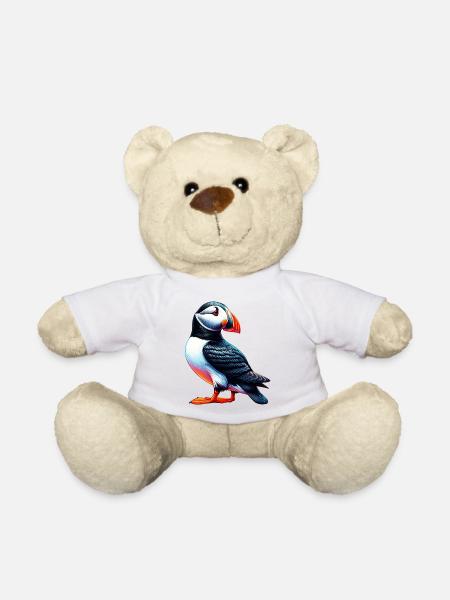 Papageitaucher - Teddy - Weiß