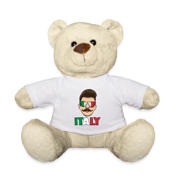 Italia Italian Italian Italy - Teddy Bear - white - Front