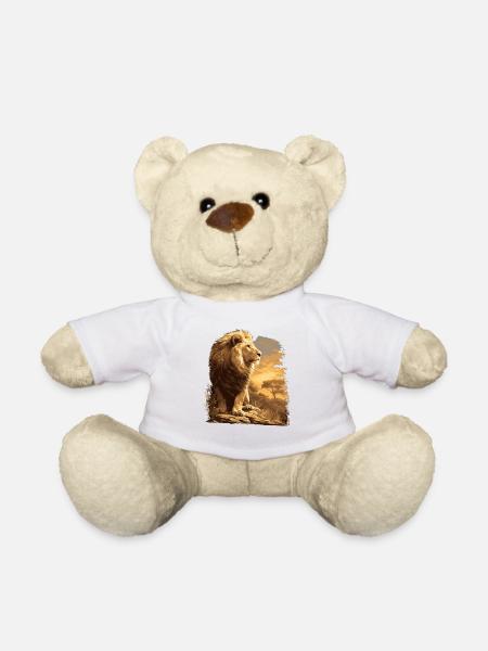 Leeuw Löwen Löwe - Teddy - wit
