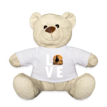 Lion Löwen Löwe - Teddy - Weiß - Vorne