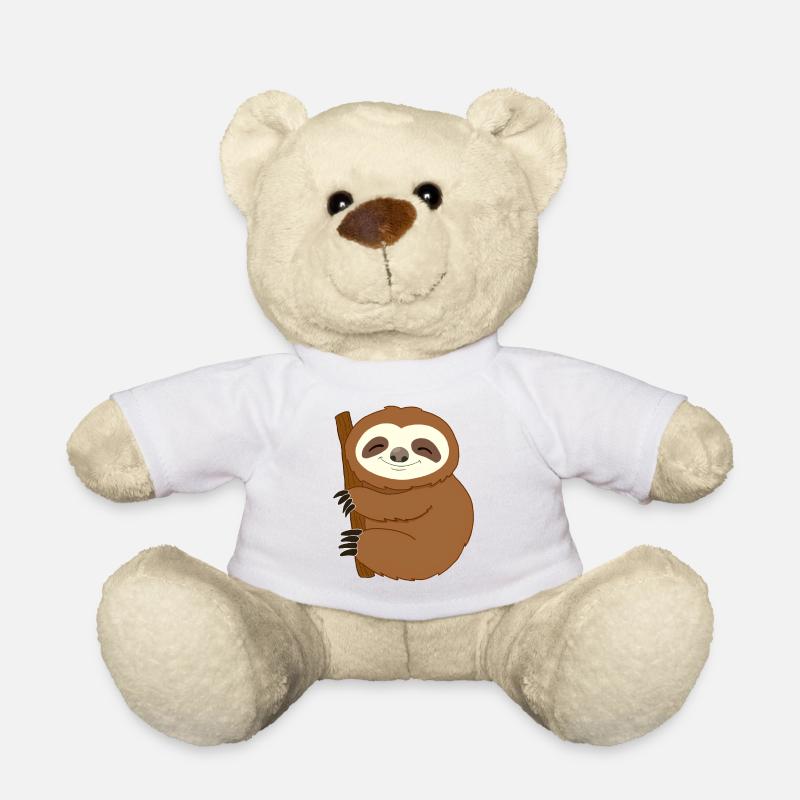 Faultier - Teddy - Weiß