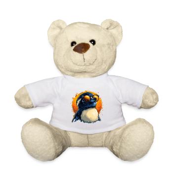 pingouin drôle avec des lunettes de soleil - Nounours - blanc - Devant