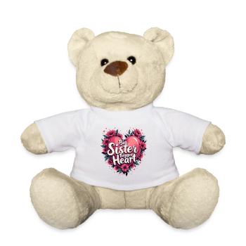 GROßE SCHWESTER. GRÖSSERES HERZ - Teddy - Weiß - Vorne