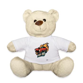 Hot Rod Muscle Car: Power on Wheels - Teddy Bear - white - Front