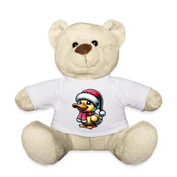 Sweet Duck Christmas - Teddy Bear - white - Front