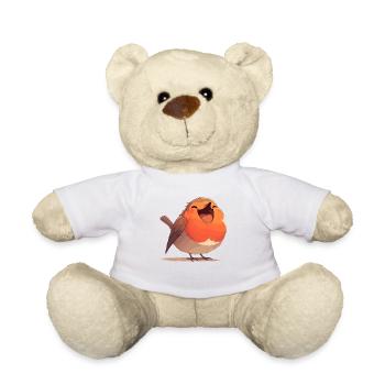 Robin Rotkehlchen - Teddy - Weiß - Vorne