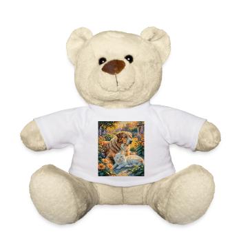 Hund und Katze Dog and Cat - Teddy Bear - white - Front