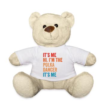 Drôle de dicton polka - Nounours - blanc - Devant