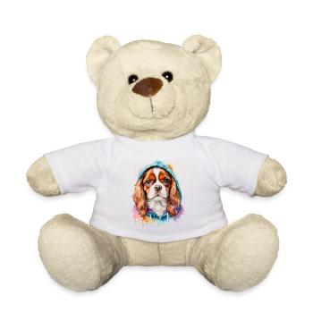 Cavalier King Charles Spaniel Sweat à capuche imprimé chien - Nounours - blanc - Devant