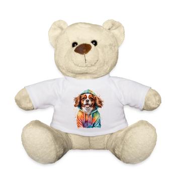 Cavalier King Charles Spaniel Sweat à capuche imprimé chien - Nounours - blanc - Devant