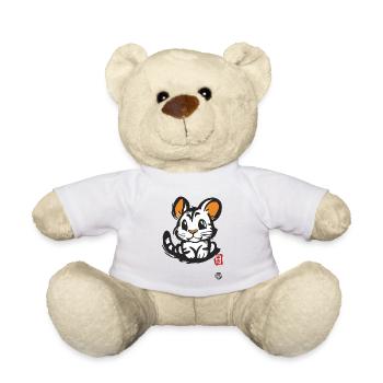 Niedliche Maus-Tiger-Katze - Teddy - Weiß - Vorne