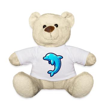 Dolphin - Teddy Bear - white - Front