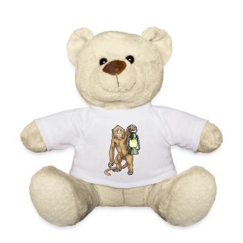 Lanterne Singe - Nounours - blanc - Devant