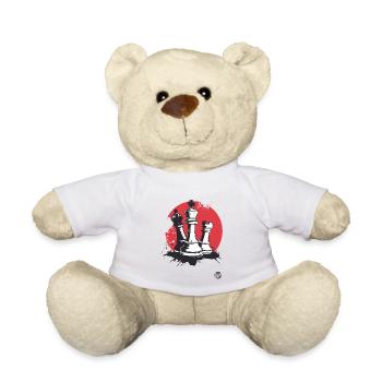 King, Rook and Bishop Chess - Teddy Bear - white - Front