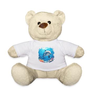 Dolphin Dolphins Dolphin - Teddy Bear - white - Front