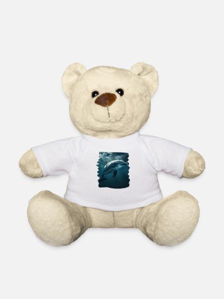 Dolphin Delfine Delfin - Teddy - Weiß